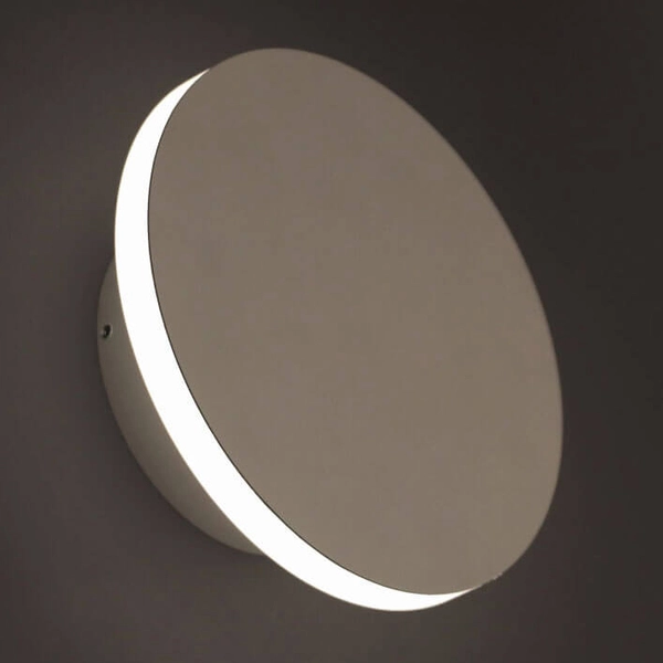 Lampa ścienna okrągła Pluto 622801102 Elkim LED 4W 3000K do sypialni biały