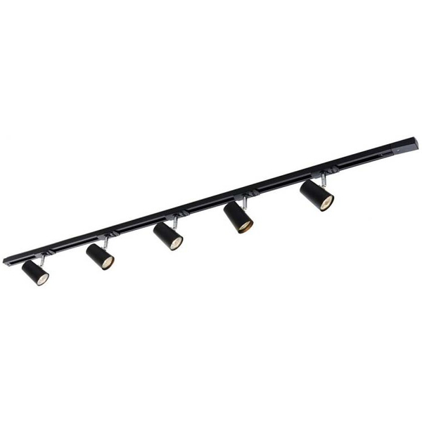 Czarny system szynowy Astley 914021 BL metalowy zestaw do salonu nowoczesny
