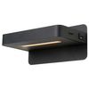 Kinkiet ścienny ATKIN 77280/05/30 LED 5W 3000K z portem USB drewno czarna