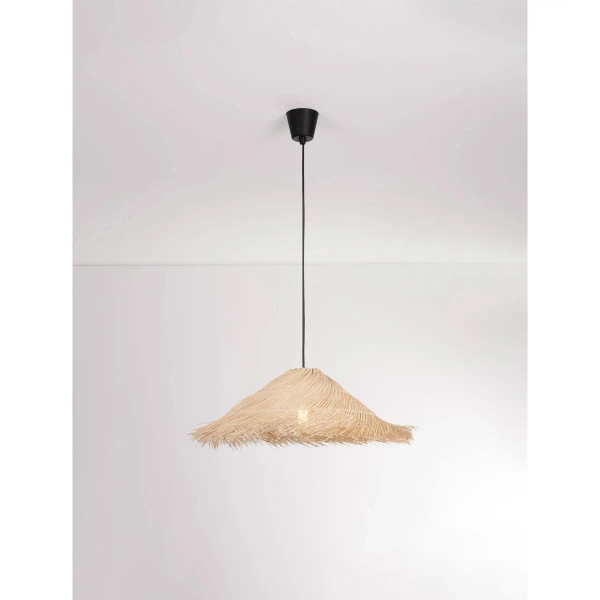 Ratanowa lampa wisząca TORENLA LE45369 skandynawska naturalna