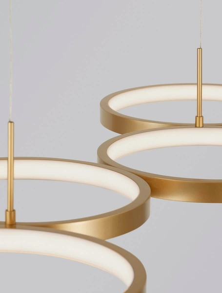 Lampa wisząca ringi GARCIA LE42828 Luces Exclusivas do salonu LED 41W 3000K złota