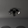 Plafon LAMPA sufitowa NUORA SPL-2855-3C-BL Italux okrągła OPRAWA regulowane reflektorki metalowe czarne