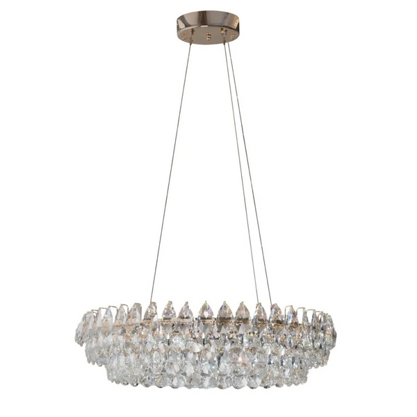 Kryształowa lampa wisząca BARLETTA złota AZ6900 1xLED 90W 3000K