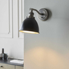 Metalowa lampa ścienna Franklin 98751 Endon do gabinetu cyna czarna
