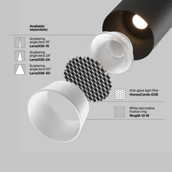 Lampa do szyny magnetycznej Artisan TR097-2-12W3K-M-BB LED 12W 3000K czarny