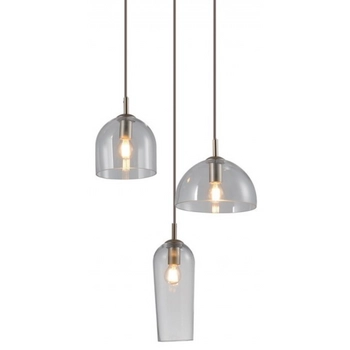 Kaskadowa lampa wisząca AZ3338 BLANCA 3 Azzardo glass brązowa