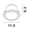 Lampa podtynkowa sufitowa ARAMIEL LE65119 20W 3000K oczko białe