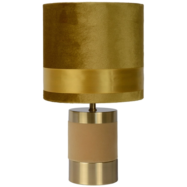 Nocna LAMPKA stojąca EXTRAVAGANZA FRIZZLE 10500/81/34 Lucide stołowa LAMPA abażurowa żółta