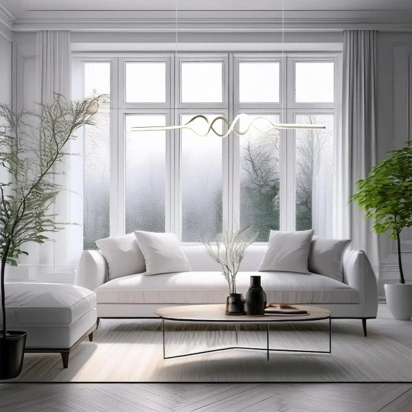 Lampa wisząca spirala ANCONA ML1575 LED 36W 4000K czarna