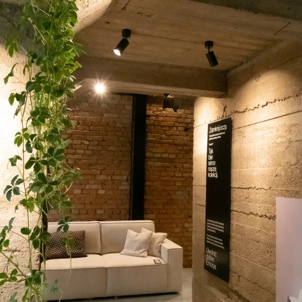 Kierunkowa lampa nasufitowa Stala 401001003 Elkim reflektor czarna