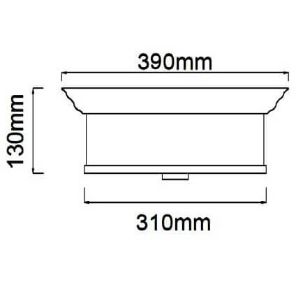 Natynkowa lampa sufitowa Famburo plafoniera do sypialni złota