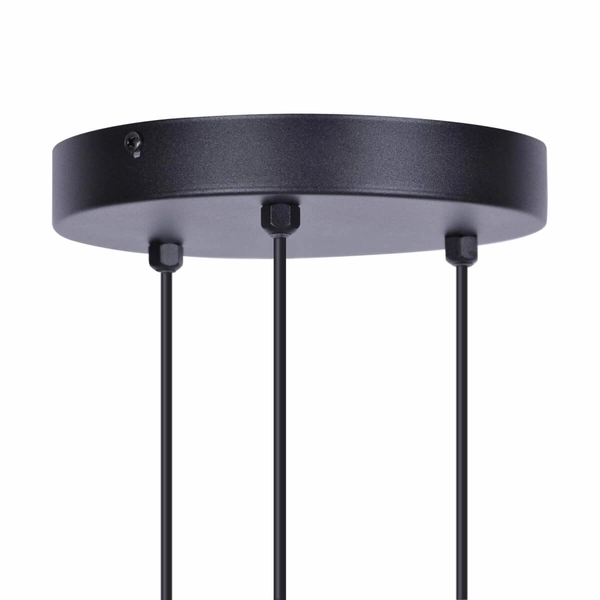 Wisząca lampa Falcon K-4932 3-punktowy żyrandol czarny