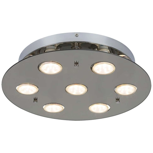 Plafon LAMPA sufitowa NAOMI 2646 Rabalux okrągła OPRAWA przydymiona chrom