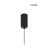 Minimalistyczna lampa wisząca Ombre tuba LED 8,5W czarna