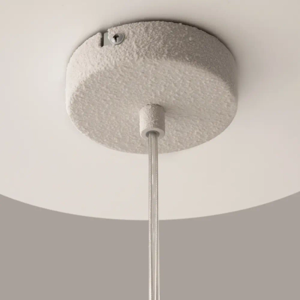 Geometryczna lampa wisząca Opus MOD380PL-01W do sypialni biała
