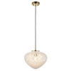 Dekoracyjna lampa wisząca L&-198815 Light& szklany klosz mosiądz