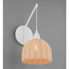 Lampa ścienna do gabinetu TACNA LE44361 koszyk drewniana biała outlet