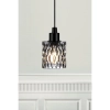 Wisząca lampa tuba Hollywood 46483047 szklana przydymiony