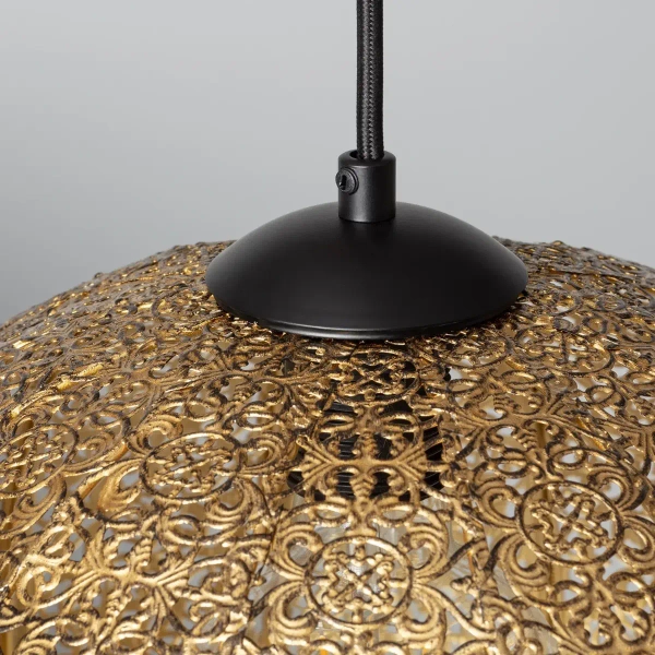 Jadalniana lampa wisząca Maestro ABR-LWE-E27 Abruzzo metalowa złota