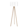 Podłogowa lampa Tripod Wood AZ3013+AZ3014 na trójnogu drewniana biała