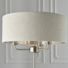 Lampa podłogowa Highclere 94359 Endon vintage z abażurem beż chrom