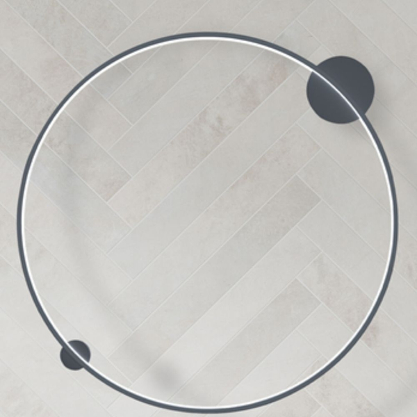 Łazienkowy kinkiet Saturno ML8860 Milagro LED 46W 4000K okrągły IP44 czarny