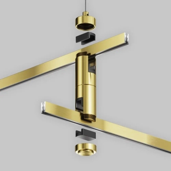 Podwójna lina nośna do systemu szynowego Flarity TRA157SW-D1-BS mosiądz