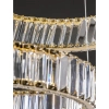 Pałacowa lampa wisząca Bauta pierścienie LED 48W 3500K złote