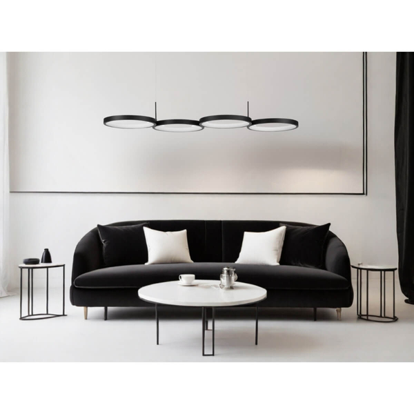 Designerska lampa wisząca GARCIA LE42829 Luces Exclusivas LED 41W 3000K czarna