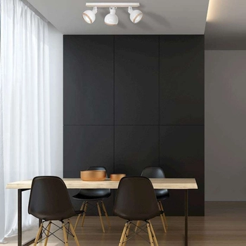 Plafon LAMPA sufitowa OVAL MLP8651 Milagro regulowana OPRAWA reflektorki hygge białe drewno