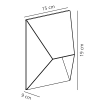 Ścienna lampa na taras Pontio 2218171008 metalowa IP54 beżowa 