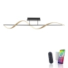 Sufitowa lampa Q-SWING mosiądz antracyt 6385-13 1xLED 24W CCT do salonu