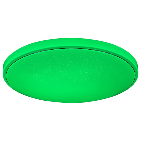 Nowoczesna LAMPA sufitowa BRUCE 2117 Rabalux okrągły plafon LED RGB 40W 3000K - 6000K nad łóżko chrom