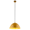 Lampa wisząca nad stół do kuchni Faro 10263 zwis kopuła żółta