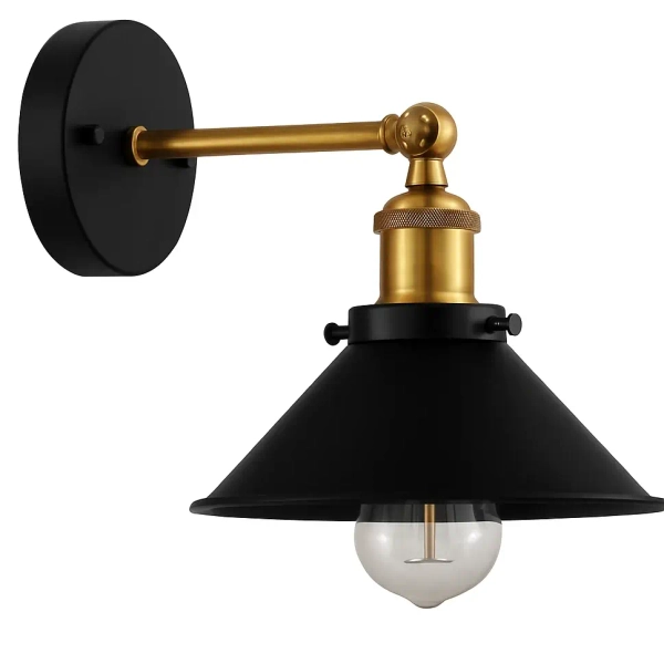 Industrialna ścienna lampa VICTORIA CGVICTORIANLOFTWALL czarny