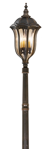 Lampa stojąca zewnętrzna FE-BATONRG5 Feiss IP44 do parku metal brązowa