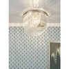 Lampa sufitowa Eltham ELT5238-EH Dar Lighting kryształ pałacowa nikiel srebrna