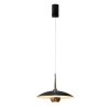 Wisząca lampa kopuła MANUKA czarna złota P0676 1xLED 12W 3000K nad wyspę