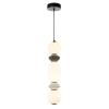 Wisząca lampa ceramiczna Balos PND-94921-3V-BK LED 14W 3000K szary czarny