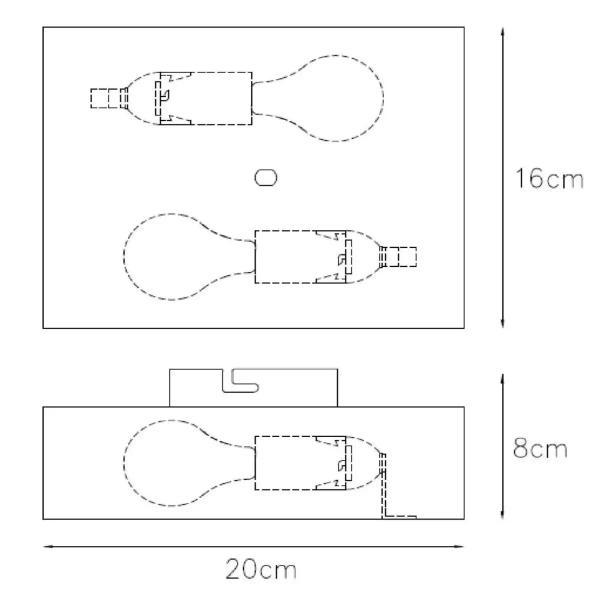 Ścienna lampa na przedpokój OVALIS 12219/02/30 Lucide czarny