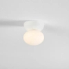 Gipsowa lampa sufitowa TROSILA biała LE45293 1xG9 kulista okrągła