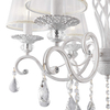 Żyrandol glamour Grace ARM247-06-G abażurowy kryształ biały