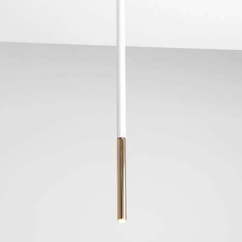 Tuba do salonu STICK 1067PL_G_L Aldex sufitowa lampa metalowa biała