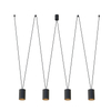 Czarna lampa wisząca More Tone 7814 loftowy zwis minimalistyczny