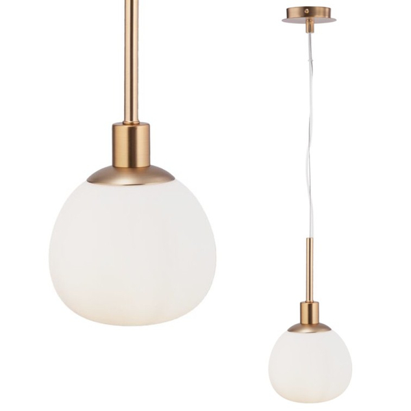 Lampa wisząca ERICH MOD221-PL-01-G Maytoni szklana kula ball miosiądz