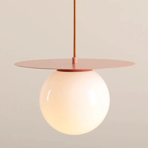 Jadalniana lampa wisząca Loop 1125G11_M Aldex kula koralowa biała