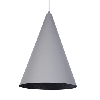 Zwisająca lampa wisząca VESUVIO 41051 kompozyt stożek czarny szary