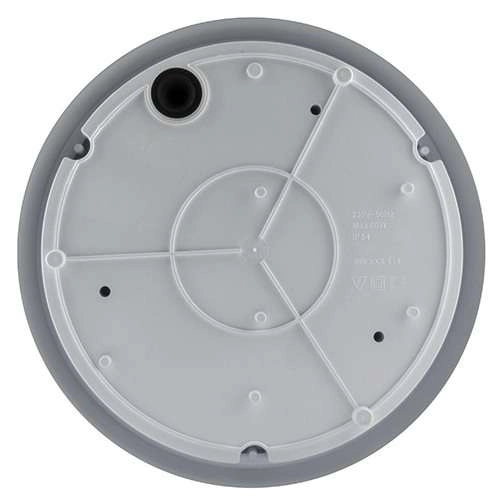 Ogrodowa LAMPA sufitowa AQUA DOLUNAY S 03076 Ideus zewnętrzna OPRAWA elewacyjny plafon z sensorem ruchu IP54 czarny biały