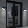 Zewnętrzna ścienna lampa solarna Batman EKO0617 LED 3W 4000K IP44 czarny