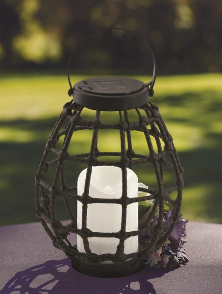 Solarny lampion ogrodowy Koge 313249 LED czujnik zmierzchu czarna